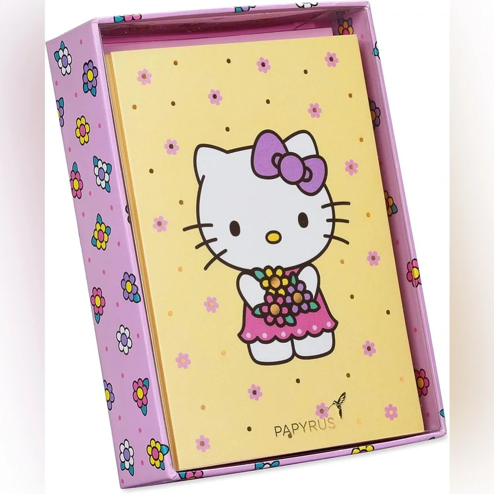 🆕Papyrus-Hello Kitty Stationery Set, 12 Count